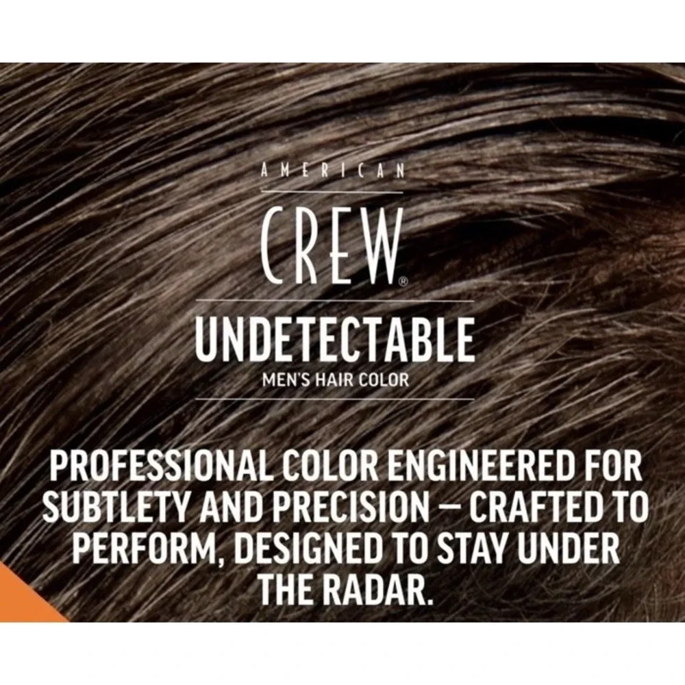 American Crew Undetectable Hair Color Cream Jet Black #001 Ammonia-Free 1.3oz